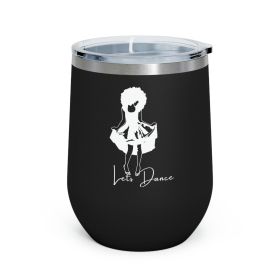 Insulated Tumbler - 12oz, Say It Soul, Lets Dance White Line Art Print