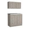 Cabinet Set Zeus, Garage, Light Gray