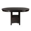 Traditional Design Dark Cherry Finish Counter Height Dining Set 5pc Table w Extension Leaf and 4 Counter Height Chairs