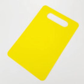 Fruit And Vegetable Plastic Cutting Board Barbecue Picnic Travel Disposable (Option: Yellow Slash Pockets-Square)