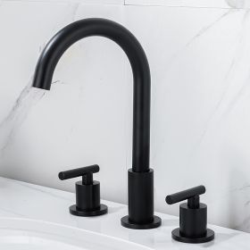 Black Split Faucet Basin Bathroom Cabinet (Option: Black large)