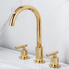 Black Split Faucet Basin Bathroom Cabinet (Option: Golden Big)