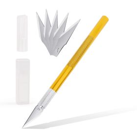 Metal Carving Dessert Cutting Paper Art Handmade Modeling Graver (Color: Yellow)