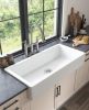 Inch White Farmhouse Sink Deep Apron Sink Undermount Farmhouse Kitchen Sink Single Farm Sink