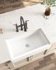 Inch White Farmhouse Sink Deep Apron Sink Undermount Farmhouse Kitchen Sink Single Farm Sink