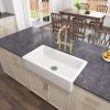 Inch White Farmhouse Sink Deep Apron Sink Undermount Farmhouse Kitchen Sink Single Farm Sink