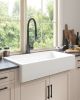 Inch White Farmhouse Sink Deep Apron Sink Undermount Farmhouse Kitchen Sink Single Farm Sink