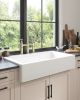 Inch White Farmhouse Sink Deep Apron Sink Undermount Farmhouse Kitchen Sink Single Farm Sink