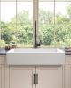 Inch White Farmhouse Sink Deep Apron Sink Undermount Farmhouse Kitchen Sink Single Farm Sink